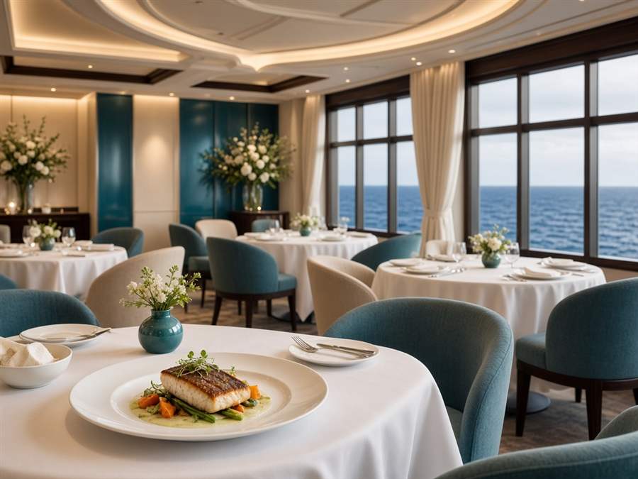 Salon de restaurant à bord de SoulianaCruise